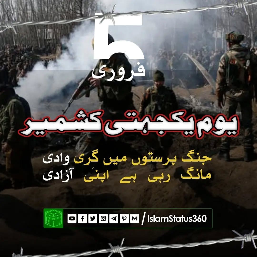 #kashmir #kashmirsolidarityday #nosurrenderonkashmir #5feb #islamstatus360