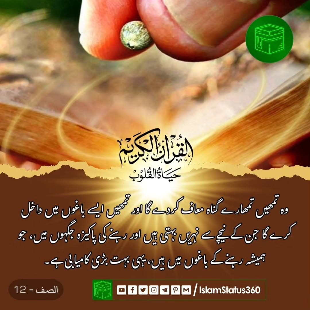 Follow us for daily quranic posters, status videos, and authentic hadith poster